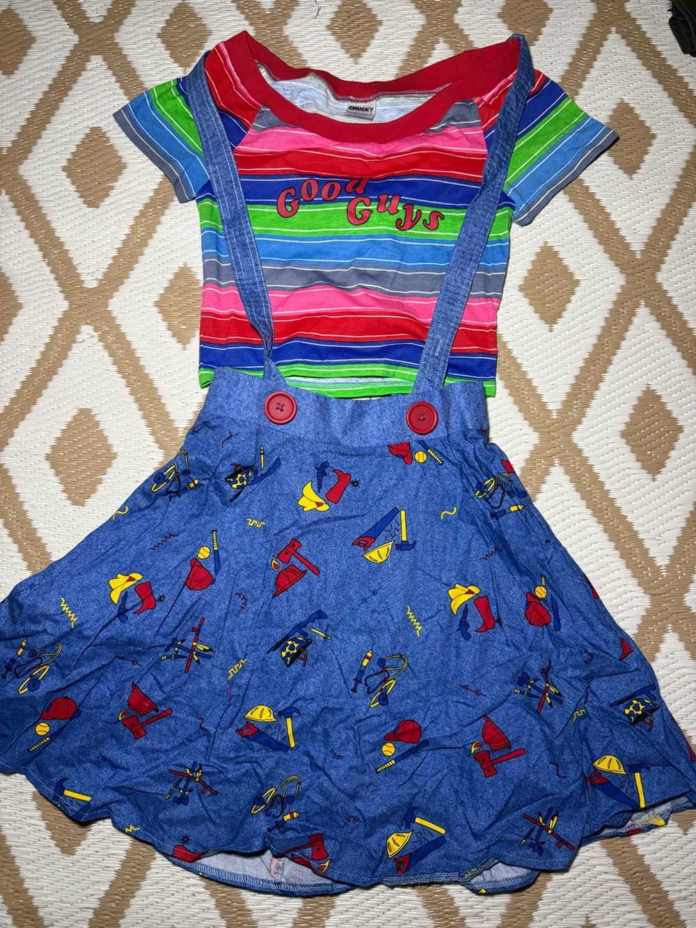 CHUCKY Good Guys Girls Dress
Costume XS Multicolor Stretch Chucky
Theme
